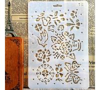 Règles Alphabet Anglais Numéro Bricolage Scrapbook Dessin Modèle Règle De Mesure Pochoir Fournitures Scolaires De Bureau - Type White 18