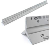 Règles Aluminium Échelle Triangulaire Échelle Triangulaire De 1: 100,1: 200,1: 250,1: 300,1: 400,1: 500,30 Cm De Long Règle Triangulaire