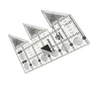 Règles antidérapantes | Outil ergonomique en tissu à 45° | Règle de quilting transparente | Pour couture, studio à domicile, lieu de travail, crochet, tissage, broderie, artisanat et enroulement