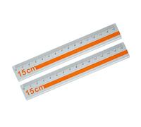 Règles de 15 cm en aluminium anti-rayures et marquages haute visibilité pour dessins techniques, règle de rédaction professionnelle