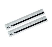 Règles de 15 cm en aluminium anti-rayures et marquages haute visibilité pour dessins techniques, règle de rédaction professionnelle