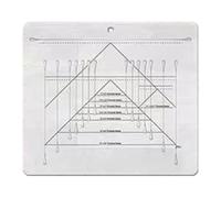 Règles de courtepointe d'oies volantes - Règle carrée de Quilter de règle acrylique de forte transparente - Règle de coupe de tissu professionnelle pour quilters, artisans