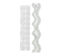 Règles de matelassage en acrylique de 10,2 cm pour matelassage - Modèles ondulés pour patchwork