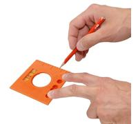 Règles de mesure pour charpentiers - Règle multifonction pour lignes parallèles, clous, vis | Règle décalée pour clous, vis, coupe de lignes parallèles