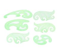 Règles de modèle de dessin d'architecture multifonctionnelle, Kit de peinture à la main pour la conception de l'école et du bureau ((N° 5) Ensemble de 6 pièces)