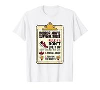 Règles de Survie du Film d'horreur : ne Pas diviser T-Shirt Graphique avec Valeur