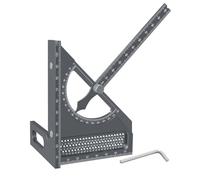 Règles de traçage en alliage d'aluminium massif avec mesure à 180 degrés pour les professionnels du bois et les amateurs d'artisanat, charpentiers professionnels