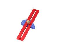 Règles de travail du bois en aluminium avec arrêt coulissant - Règle de poche en T en métal - Règle en T - Règle carrée - Outil de mesure portable pour charpentier