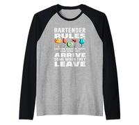 Règles du Barman : Tout Le Monde me Rend Heureuse Arrive Leave Manche Raglan