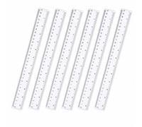 Règles en Plastique Transparent Incassable, Petite Règle de Mesure | Graduations En Centimètres, Regle pour Les Fournitures Scolaires et École Bureau Maison Lot de 6 Plastique Regle 30 cm