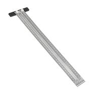Règles en T de haute précision pour le marquage du travail du bois en acier inoxydable, règle de marque de mesure pour charpentier, règle portable (400 mm)