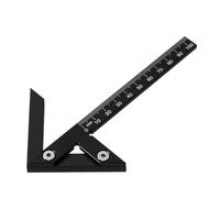 Règles fines et légères en aluminium avec échelle britannique facile à lire, règles de rédaction portables pour l'école et les bureaux, outil de mesure de construction