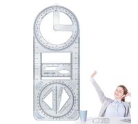 Règles géométriques - Dessins géométriques | Pochoirs de dessin | Activité de la fonction mathématique multifonctionnelle Règle d'angle | Outil de dessin et de peinture pour précision