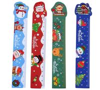 Règles Magnétiques De Noël Pour Enfants - Lot De 4, Outils De Mesure Durables Pour L'école Et La Maison