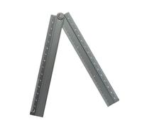 Règles pliantes en aluminium de 30 cm - Outil de mesure géométrique facile à transporter pour une utilisation multifonction dans l'art, les mathématiques et le bureau, l'architecte - Outil de dessin