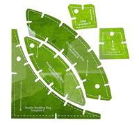 Règles pour couvre-lits multifonctionnels : mesures de 20 x 20 cm, outils de mesure clairs, guide de de précision | Couverture faite à la main Design Studio Atelier Quilter Hobbyist Broderie