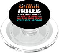 Règles préscolaires Bartender Bar Rules Same PopSockets PopGrip pour MagSafe