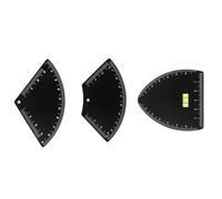 Règles professionnelles de contour des sourcils avec marquage centimétrique et alignement d'équilibre pour outil de positionnement réglable des sourcils