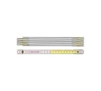 BMI Mètre pliant 980904200 Blanc 2 m