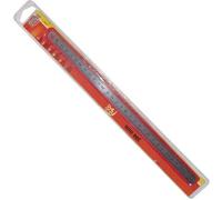 Réglet en acier inoxydable FISCHER DAREX 300 mm avec graduation en mm et 1/2 mm