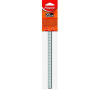 Maped - Réglet 20cm - Graduation ineffaçable - Règle en Acier inoxydable - Outils de Traçage pour Usage technique