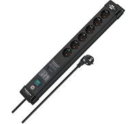 Brennenstuhl 1951160401 multiprise 3 m 6 sortie(s) CA Intérieure Noir