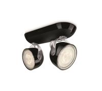 Réglette 2 Spots Led Phillips Dyna Noir