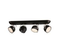 Réglette 4 spots LED Phillips DYNA noir