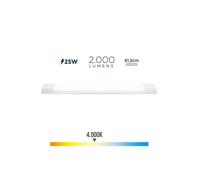 Réglette électronique Led 25w 4000k Lumière Du Jour 2000lm 12x61x3,1cm Edm