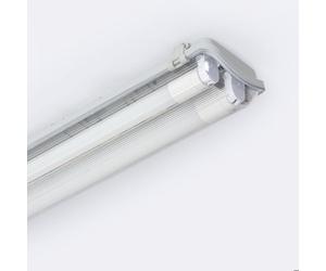 Réglette Étanche 120 cm IP65 avec deux Tubes LED Cristal 18W 140lm/W 6000K Blanc froid