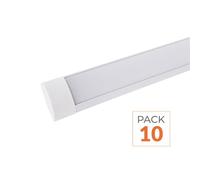 Réglette LED 150cm 48W - Pack de 10 - Blanc Chaud 2300K - 3500K