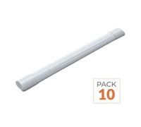 Réglette LED 150cm 50W IP40 - Pack de 10 - Blanc Neutre 4000K - 5500K