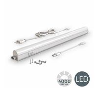 Réglette LED 230V 8W luminaire plafonnier sous meuble cuisine atelier 57cm 4000K
