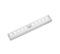 Réglette LED 2W sur piles à détecteur - Blanc du Jour 6000K