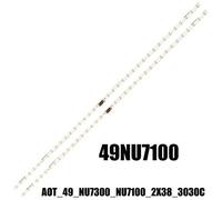 Réglette LED 38leds Pour Samsung UE49NU7120 49NU7100 AOT_49_NU7300_NU7100_2X38_3030C BN61-15483A LM41-00557A UE49NU7140 UE49NU7100 ""Nipseyteko®