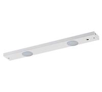 Réglette LED, 450 lm, 3000 K, 6 W, 550 x 70 x 25 mm, capteur infrarouge Blanc