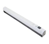 Réglette LED avec détecteur de mouvement, 9 LED SMD, blanc chaud, 100 lumens, 3000 K, angle d'éclairage 120°, durée de vie de 30 000 heures, fonctionne avec piles, cadre en métal, sans fil, montage