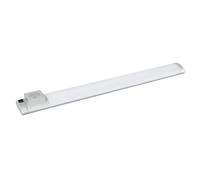 Réglette led cuisine 68 cm avec interrupteur et prise - argent