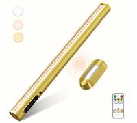 Reglette LED Cuisine Sans Fil, 4000mAh Lampe de Bureau Rechargeable USB | Lumiere Magnétique avec Télécommande, 3 modes de couleur, Eclairage Murale pour Placard,Tableau,Miroir,Armoire,Bibliothèque