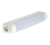 Réglette LED Eo S19 400lm 3000K inter PC 2P+T - Blanc - Lébénoïd