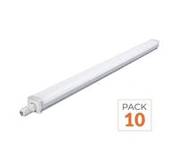 SILAMP Réglette LED étanche 150cm 46.5W 120lm/W - Pack de 10 - Blanc Froid 6000K - 8000K