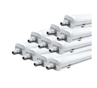 Réglette LED étanche 150cm 46.5W IP66 120lm/w - Pack de 10 / Blanc Neutre 4000K - 5500K