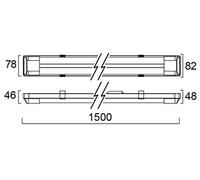Réglette LED IP20 BATTEN 4000K simple - SYLVANIA - 0045158
