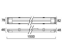 Réglette LED IP20 BATTEN 4000K simple - SYLVANIA - 0045158