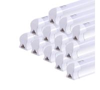 Réglette LED T8 - Tube LED Intégré 6500K Blanc Froid - Luminaire De Plafond Raccordable - Idéal Pour L'éclairage De Garages, Entrepôts, Ateliers, Sous-sols Et Locaux Techniques,12pc-120cm/47.2in