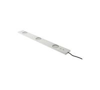 - Réglette LED ultraplate 3 spots 6,2W + détecteur de mouvement - Inox brossé