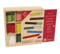Reglettes cuisenaire 300 Pieces en Bois - batons de calcul - Jeu educatif Enfant - Apprendre