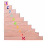 Réglettes de calcul en bois coloré Beranger