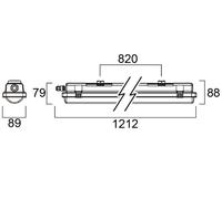 Réglettes étanche RESISTO IP66 840 QC 5000 Lm SYLVANIA 0010215