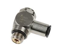 Régleur de débit métal à l'échappement à vis noyée mâle filetage BSPP cylindrique 7130 06 10 PARKER LEGRIS